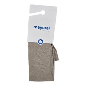 Mayoral Girls Nylon Tights, Art. 10312 | Oat /Light Brown/Neutral, US 10, BNWT